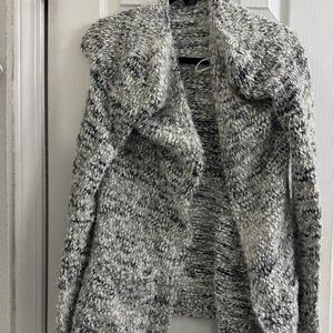 Elegant Black and White Women's Cardigan